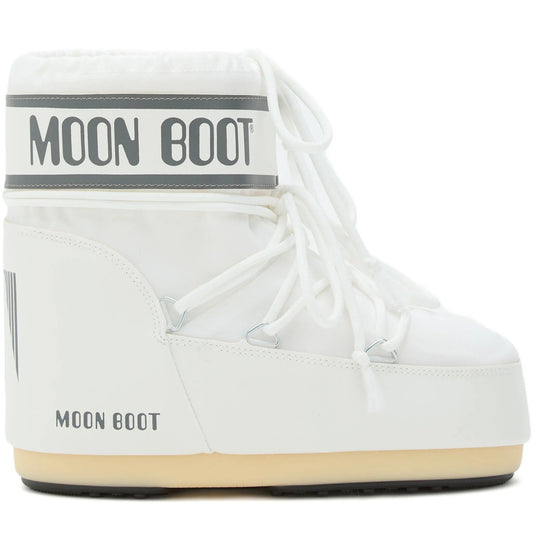 Moon Boot Icon White – Logo-Print Padded Snow Boots | Luxem Swiss