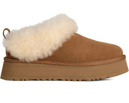 Mules plates UGG Platform Suede – Châtaigne | Luxe Suisse