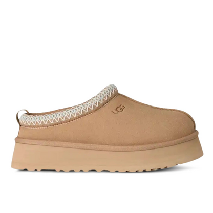 UGG Tazz II Platform Mules in Chestnut