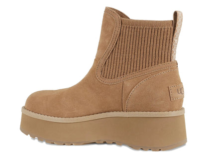 UGG Bottes à plateforme côtelées 20 mm – Châtaigne | Luxe Suisse
