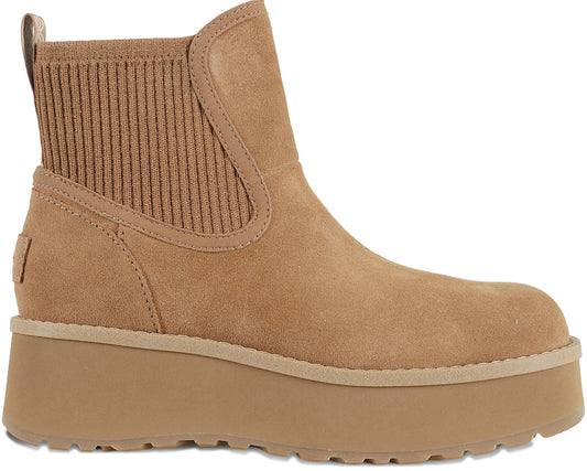 UGG 20mm Ribbed Platform Boots – Chestnut | Luxem Swiss