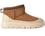 Zamszowe ultra mini buty UGG Stivale Basso „Kasztan / Whitecap” – nowy sezon | Luxem szwajcarski