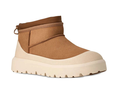 Zamszowe ultra mini buty UGG Stivale Basso „Kasztan / Whitecap” – nowy sezon | Luxem szwajcarski