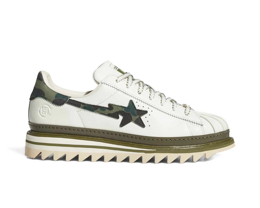 Baskets adidas x CLOT x BAPE Camo Star | Édition limitée