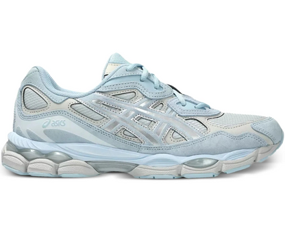 ASICS Metallic Leather Light Blue Sneakers | Premium Lifestyle Comfort | Luxem Swiss
