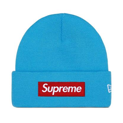 Supreme New Era Box Logo Beanie 'Cyan'