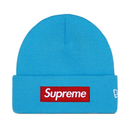 Supreme New Era Box Logo Beanie 'Cyan'