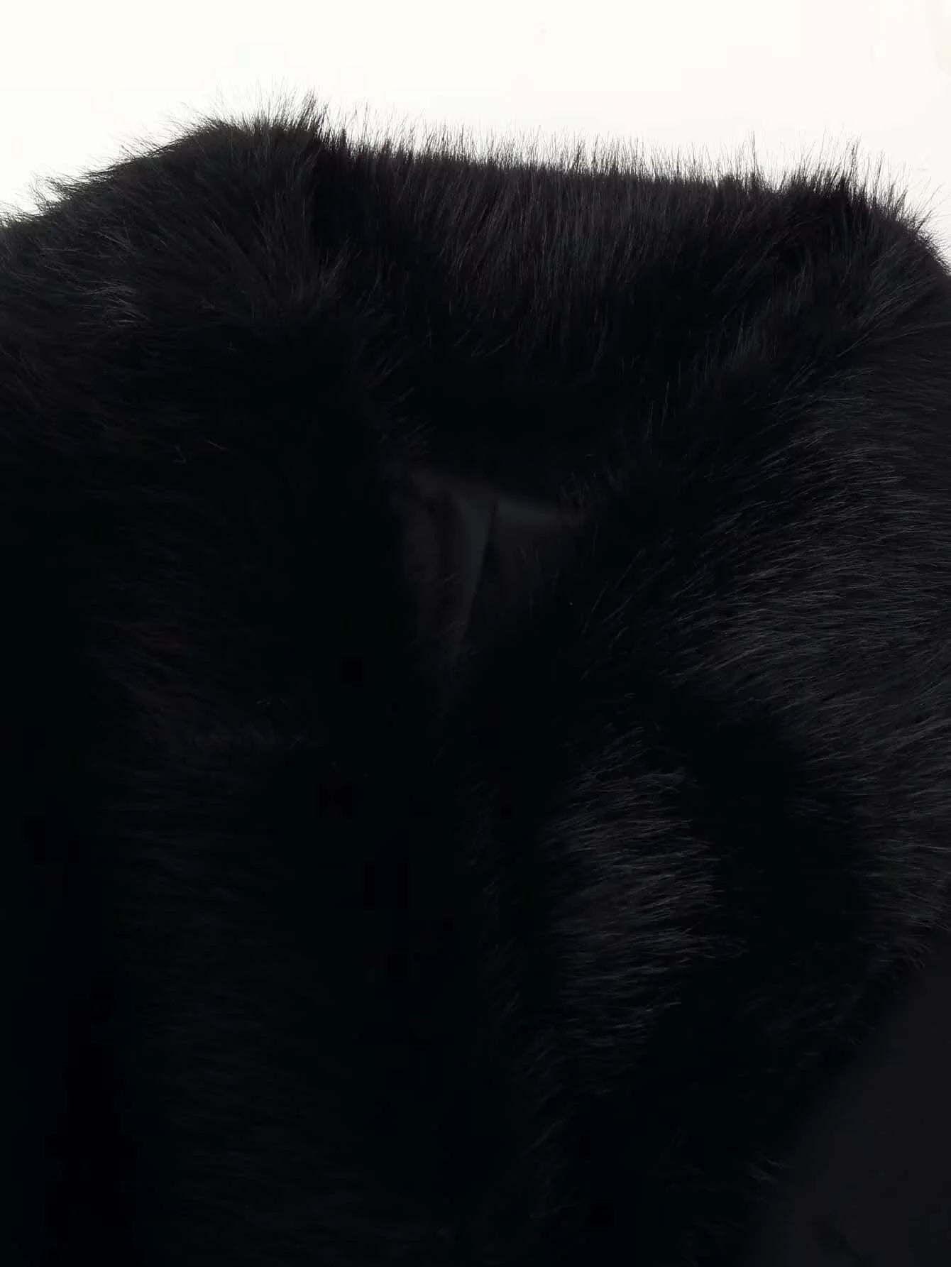 Noir Wool Long Coat – Belted Long Winter Coat for Women