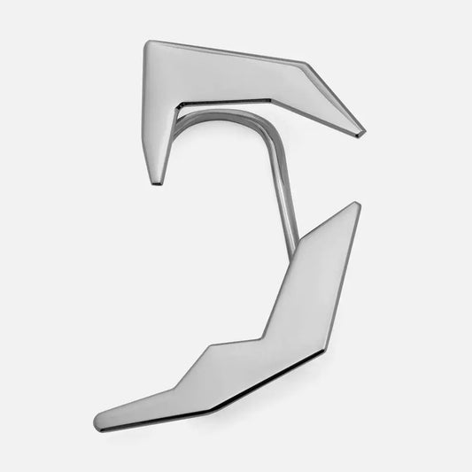 "MechaCore Cyberpunk Ear Clips – Unisex Metal Studs"
