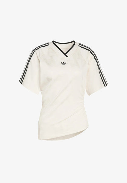 adidas Originals Rouched Football Jersey – Off White (Women’s)
