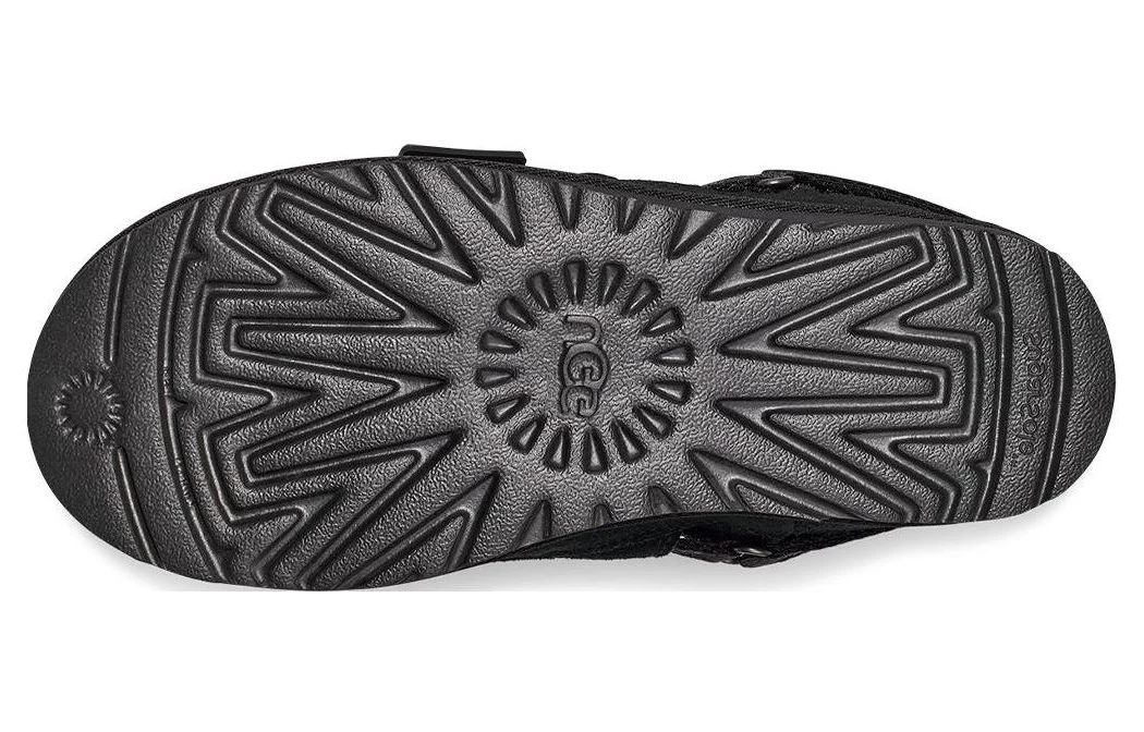 Bottes UGG Classic Mini Strap noires | Daim en peau lainée pour femme – Luxem Swiss