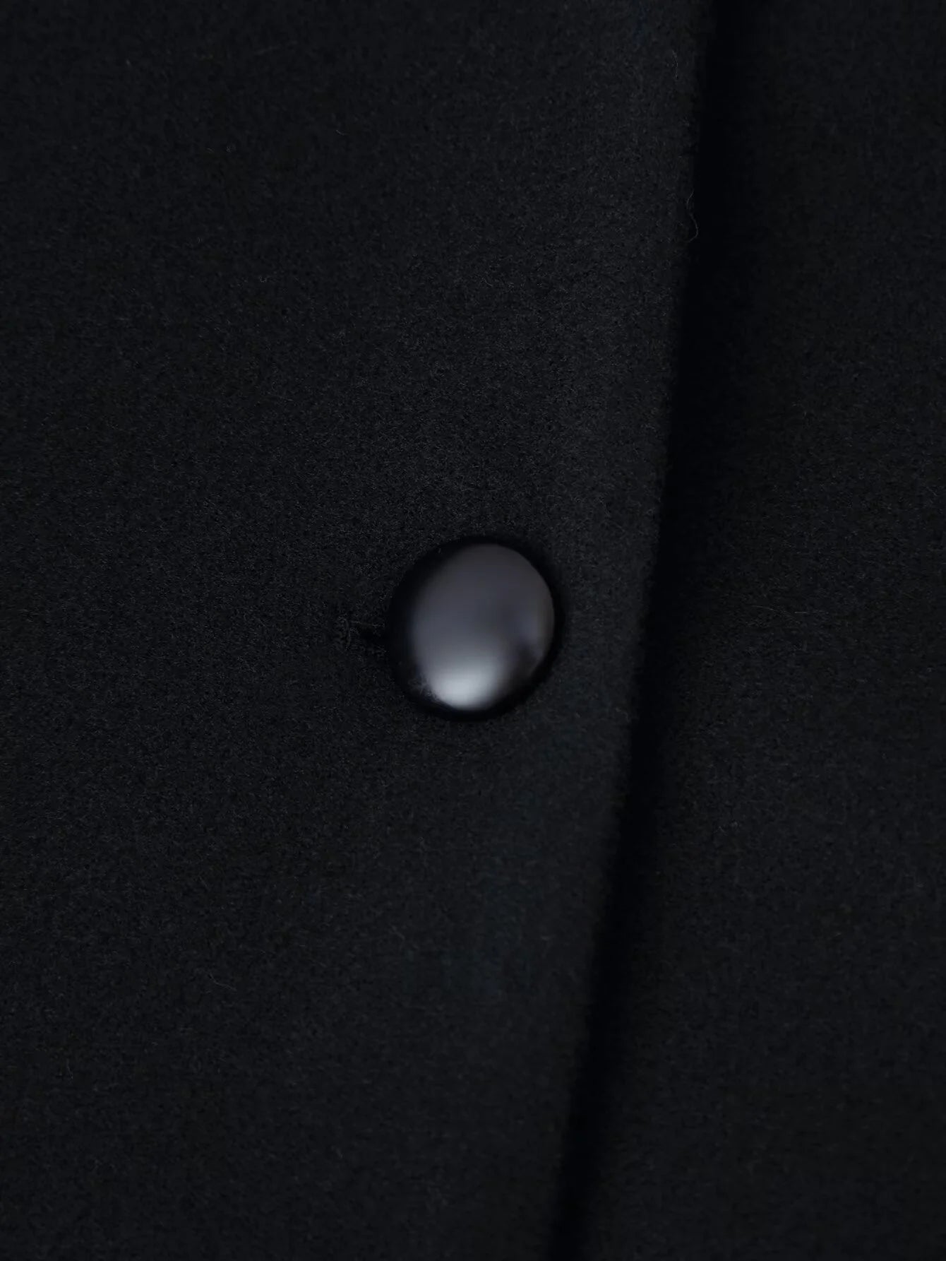 Noir Wool Long Coat – Belted Long Winter Coat for Women