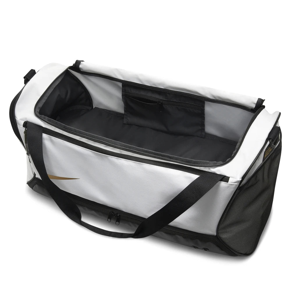 Torba treningowa Nike Brasilia 9.5 – biało-złota