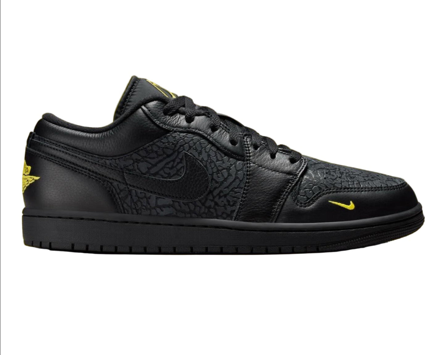 Air Jordan 1 Low “Elephant Print Black Yellow” – Luxem Swiss