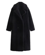 Long Plush Faux-Fur Overcoat – Winter Thermal Edition