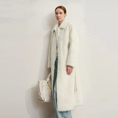 Aurora Fur Long Coat – Elegant Plush Winter Coat