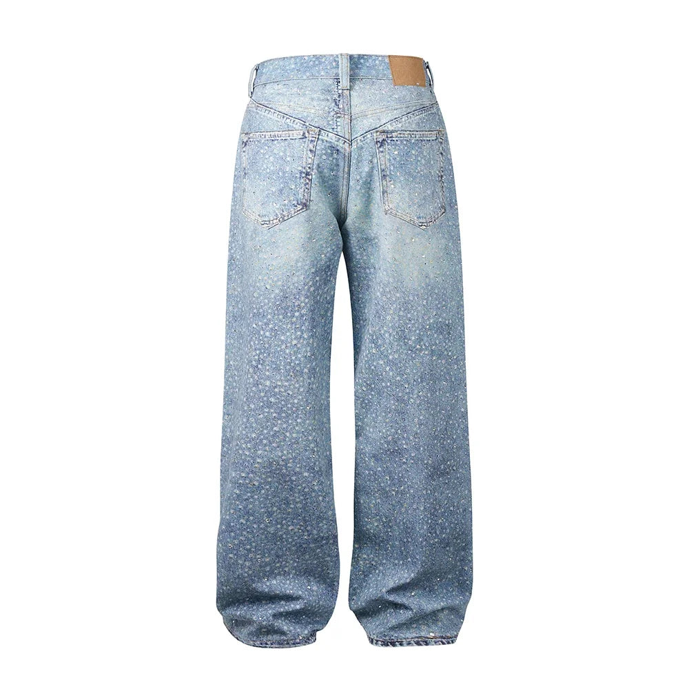 Jeansy Galaxy Wash z szerokimi nogawkami