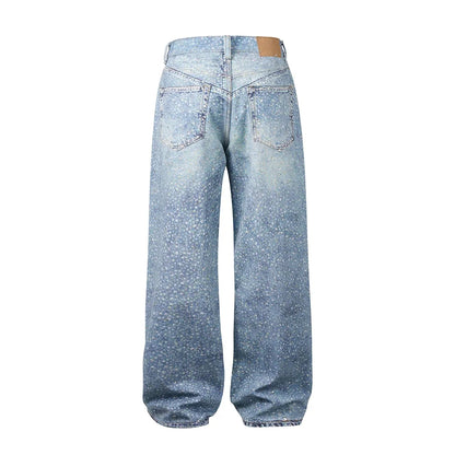 Jeansy Galaxy Wash z szerokimi nogawkami