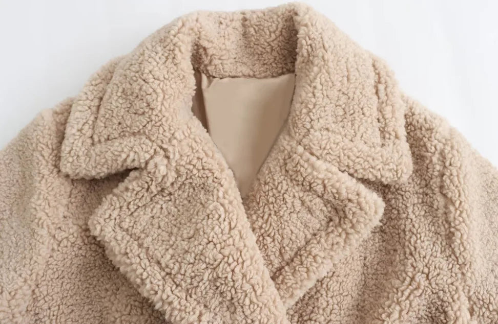 Long Plush Faux-Fur Overcoat – Winter Thermal Edition