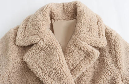 Long Plush Faux-Fur Overcoat – Winter Thermal Edition