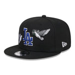 Czapka New Era 9FIFTY Los Angeles Dodgers Dove Peace Snapback – czarno-biało-niebieska
