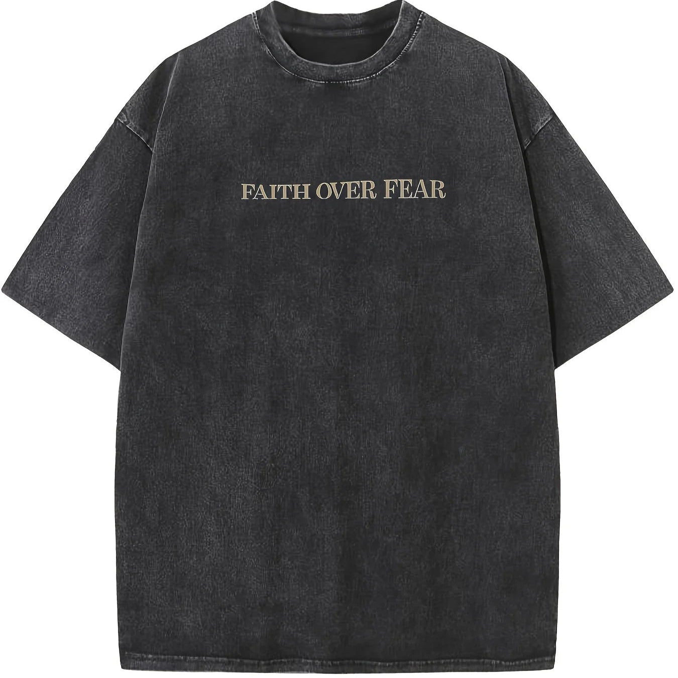 "Faith Over Fear Vintage Scripture Tee"