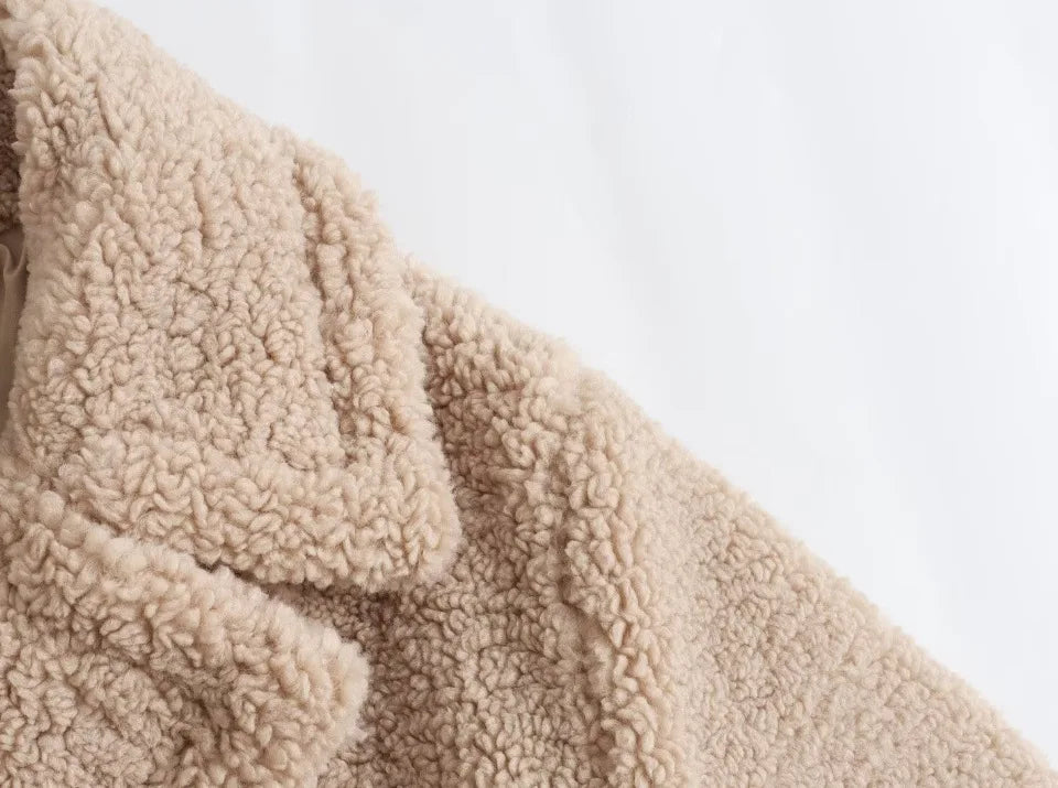 Long Plush Faux-Fur Overcoat – Winter Thermal Edition