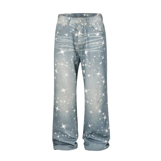 Jeansy Starlit Dream z szerokimi nogawkami