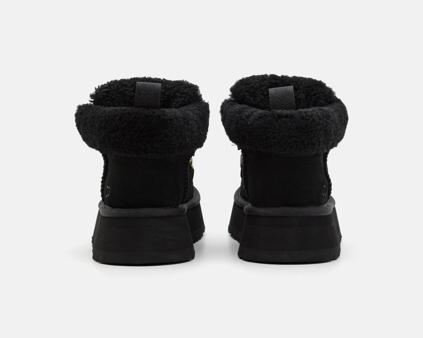UGG Funkarra Cabin Cuff Noir – Bottines d'hiver | Luxe Suisse
