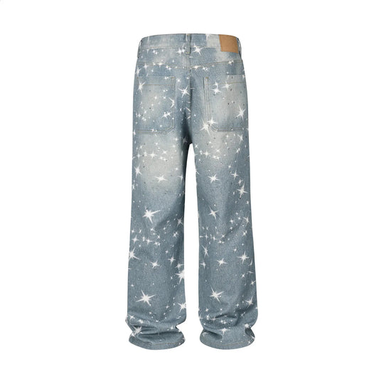 Jeansy Starlit Dream z szerokimi nogawkami