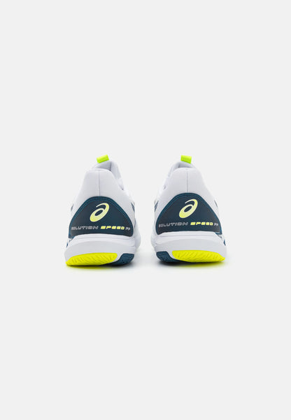 ASICS Solution Speed FF 3 Men’s Tennis Shoes – White/Blue Neon Green | Luxem Swiss