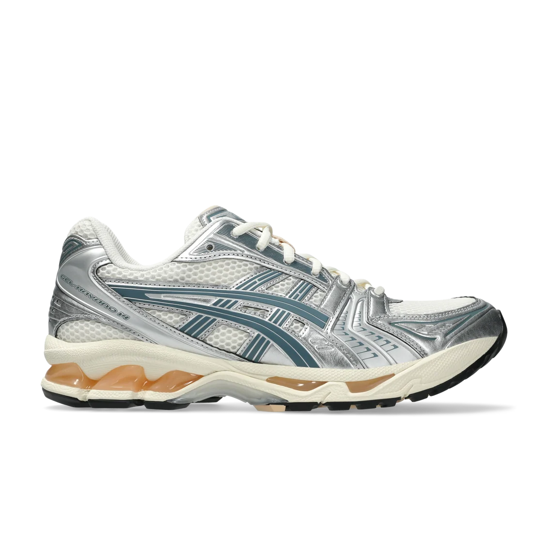 ASICS GEL-Kayano 14 Birch Pure Silver Teal Gold – Sneakers