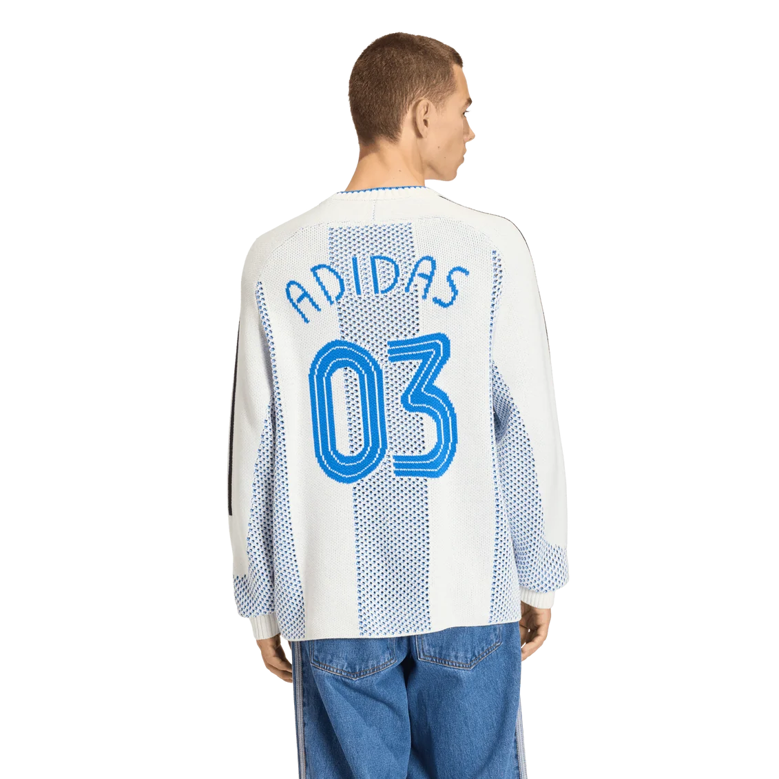 adidas Adicolor Blokecore Lightweight Pullover – White / Blue