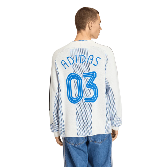 adidas Adicolor Blokecore Lightweight Pullover – White / Blue