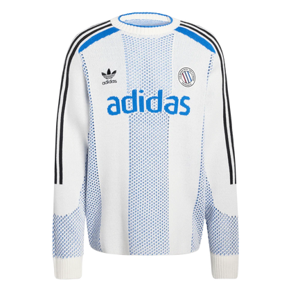 adidas Adicolor Blokecore Lightweight Pullover – White / Blue