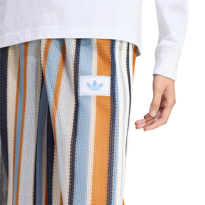 adidas Originals Summer Glow Knitted Firebird Track Pants – Ash Blue