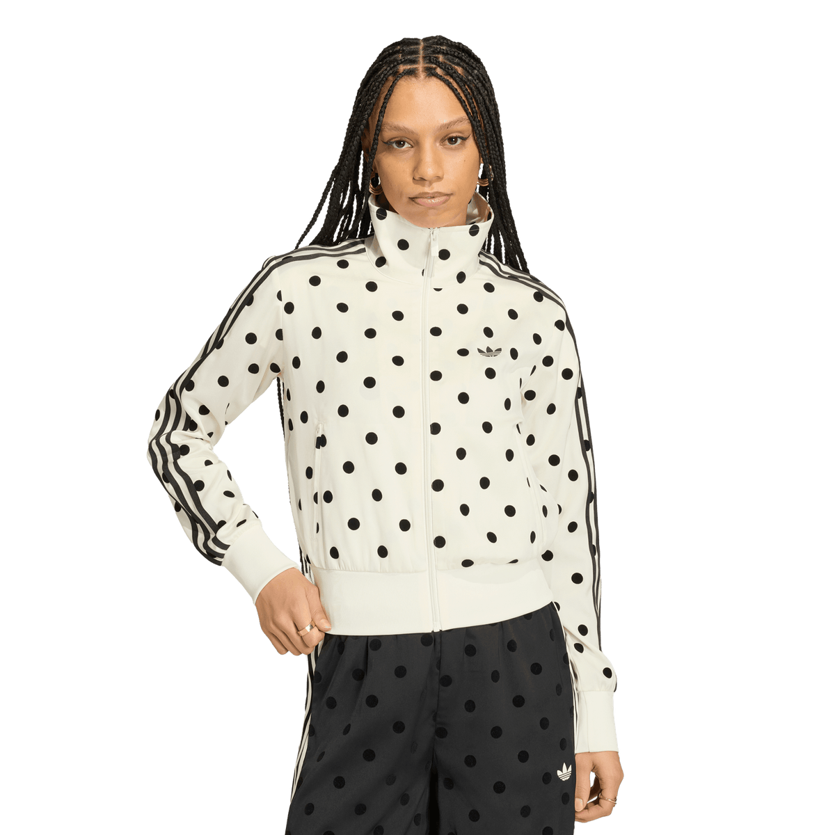 Adidas Satin Polka Dots TT Track Top 'Off White' – KV1165-S – product view 4