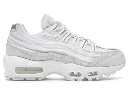 White sneaker with air cushion on a white background