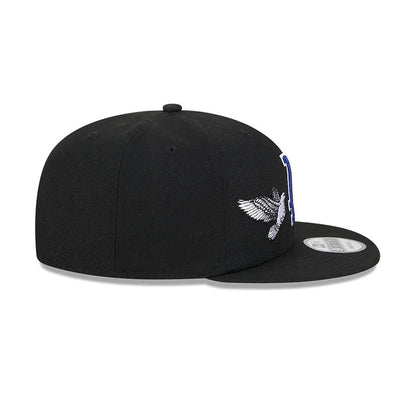 Czapka New Era 9FIFTY Los Angeles Dodgers Dove Peace Snapback – czarno-biało-niebieska