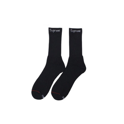 Supreme x Hanes Crew Socks – Black 4 Pack