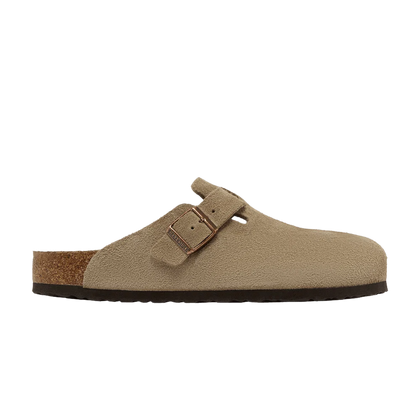 Birkenstock Boston Soft Footbed Suede Taupe