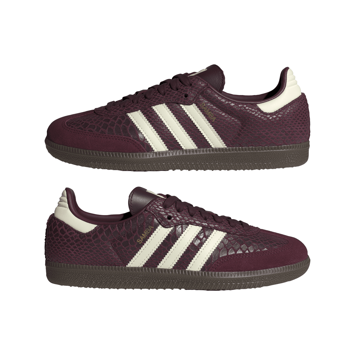 adidas Samba OG Snakeskin Maroon Cream White (Women's) – IH3979-36 – product view 2
