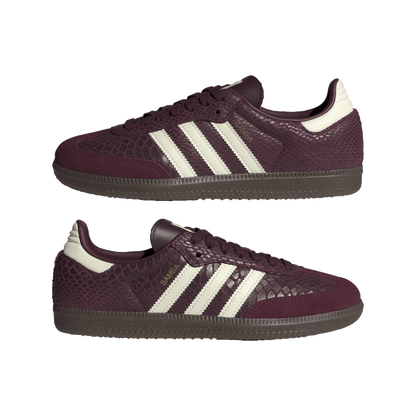 adidas Samba OG Snakeskin Maroon Cream White (Women's) – IH3979-36 – product view 2