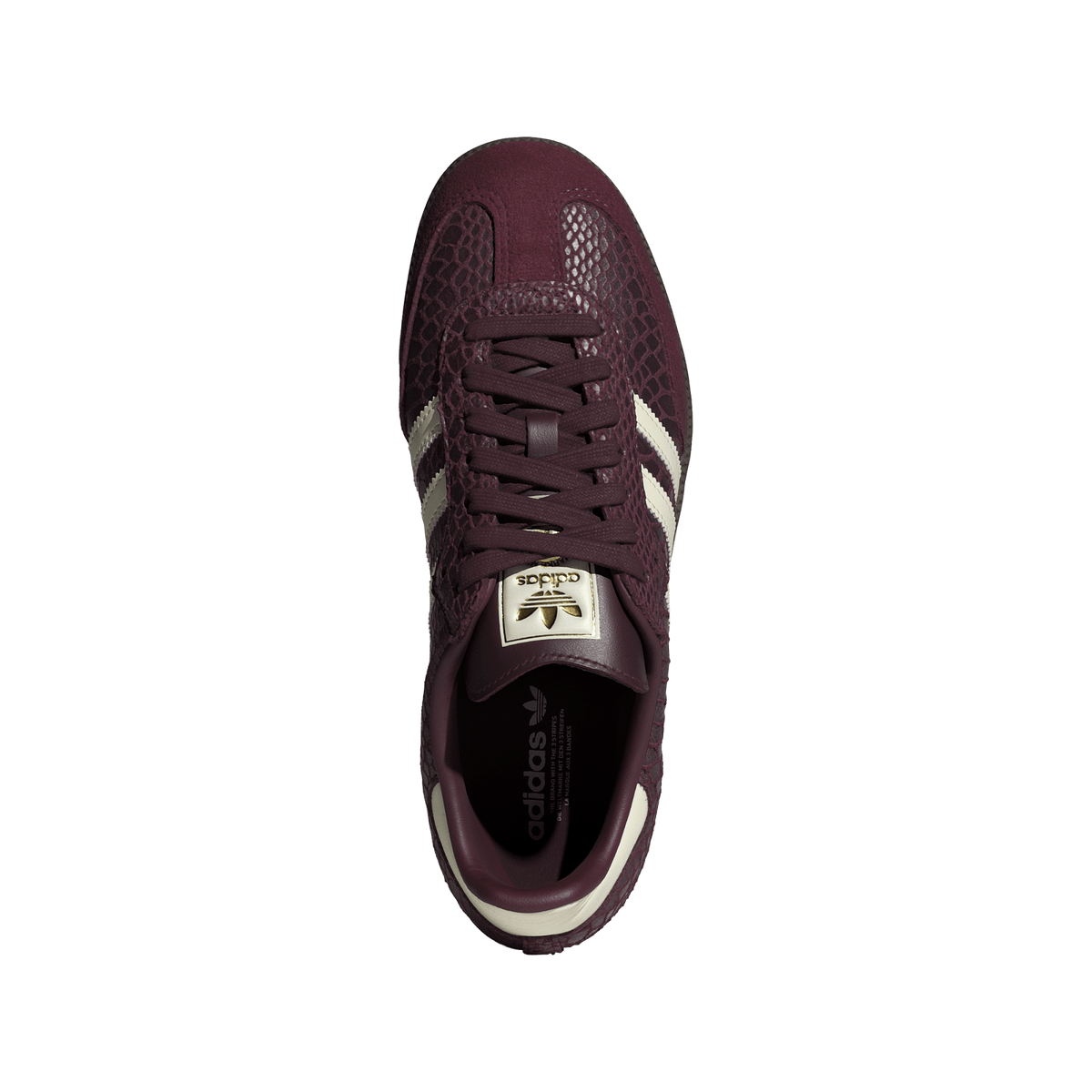 adidas Samba OG Snakeskin Maroon Cream White (Women's) – IH3979-36 – product view 3