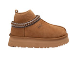 UGG Tazzlita Platform Boots „Chestnut” – limitowana edycja luksusowej skóry owczej | Luxem Swiss