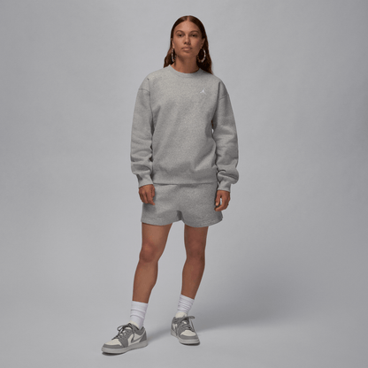 Jordan Brooklyn Fleece Women's Crew-Neck Sweatshirt Dark Grey Heather/White – FV7074-063-XS – product view 5