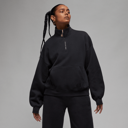 Jordan Flight Fleece Women's Quarter-Zip Top Black – FD7221-010-XS – product image
