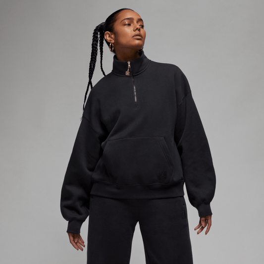 Jordan Flight Fleece Women's Quarter-Zip Top Black – FD7221-010-XS – product image