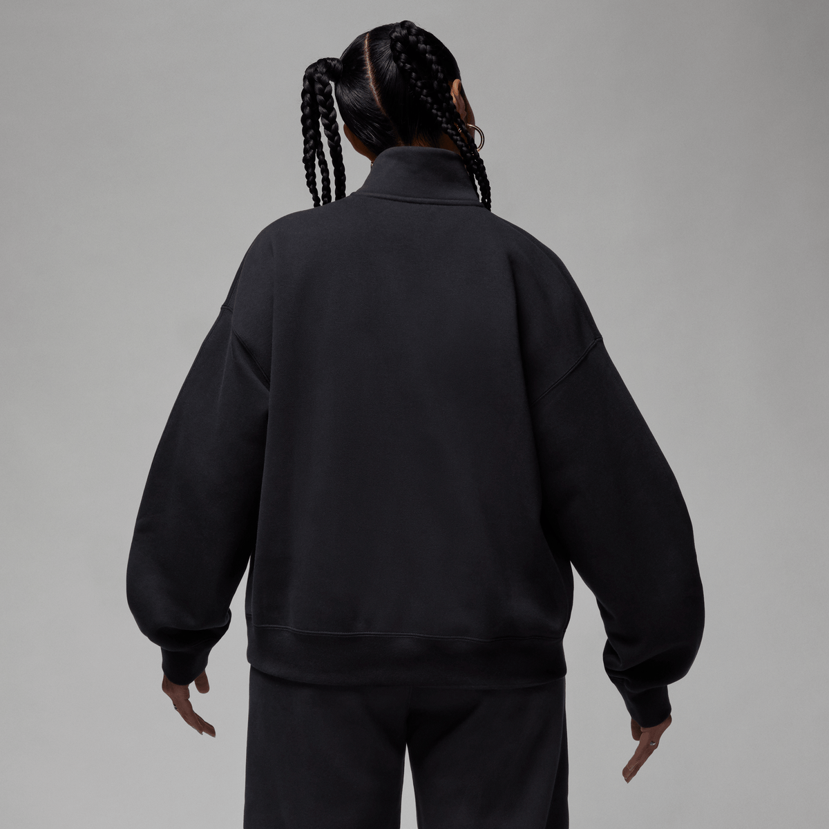 Jordan Flight Fleece Women's Quarter-Zip Top Black – FD7221-010-XS – product view 2