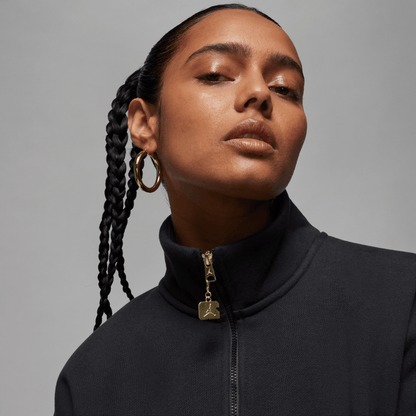 Jordan Flight Fleece Women's Quarter-Zip Top Black – FD7221-010-XS – product view 3